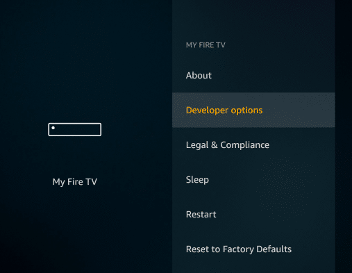 Turn on Developer option on Titanium TV